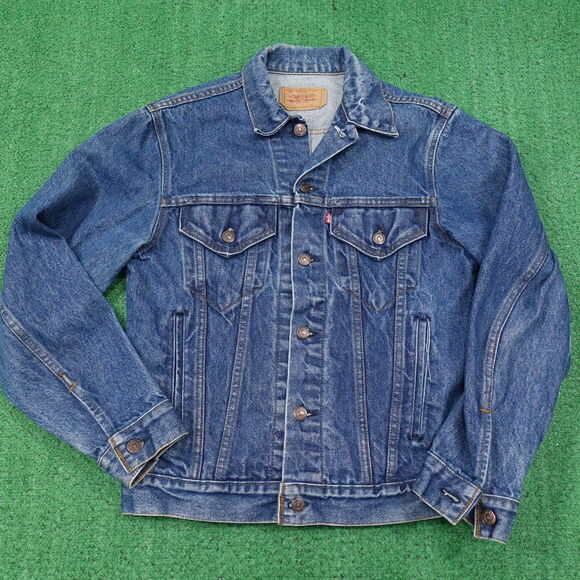 VINTAGE LEVI'S 70506 0217 USA MADE DENIM JEAN TRUCKER JACKET MENS SIZE 38
